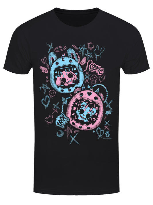 Cosmic Boop Virtual Men's Black T-Shirt