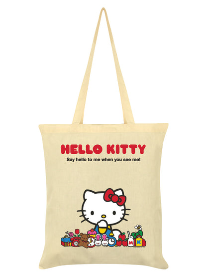 Hello Kitty Say Hello Cream Tote Bag