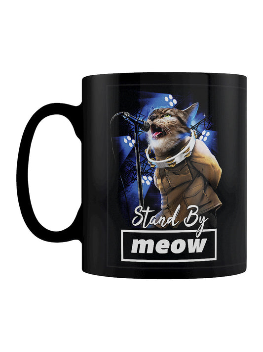 Playlist Pets Stand By Meow Black Mug