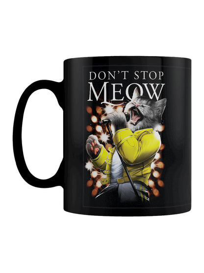 Playlist Pets Don't Stop Meow Black Mug