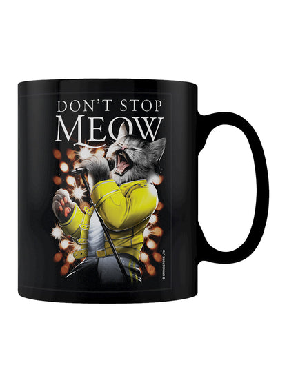 Playlist Pets Don't Stop Meow Black Mug