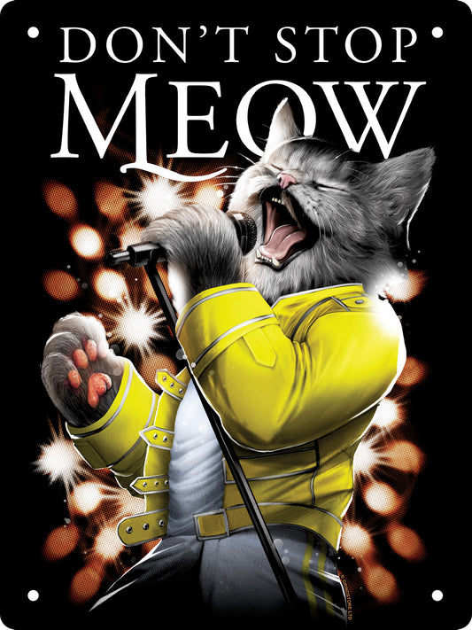 Playlist Pets Don't Stop Meow Mini Tin Sign