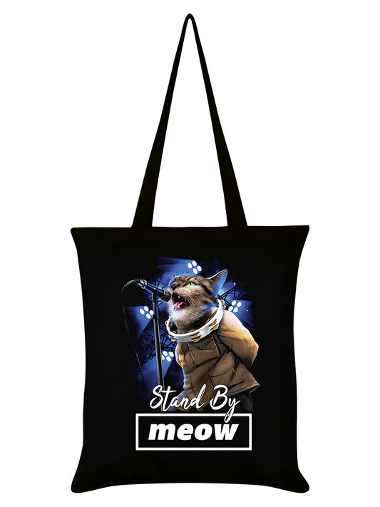 Playlist Pets Stand By Meow Black Tote Bag