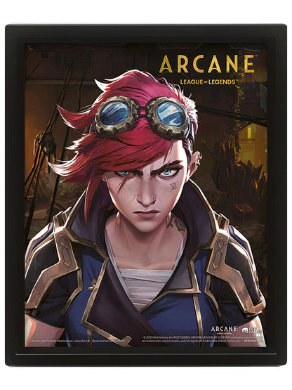 Arcane Jinx/Vi Framed 3D Lenticular Poster