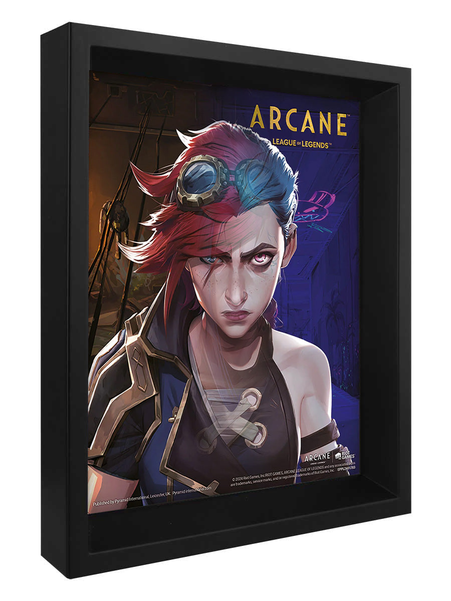 Arcane Jinx/Vi Framed 3D Lenticular Poster