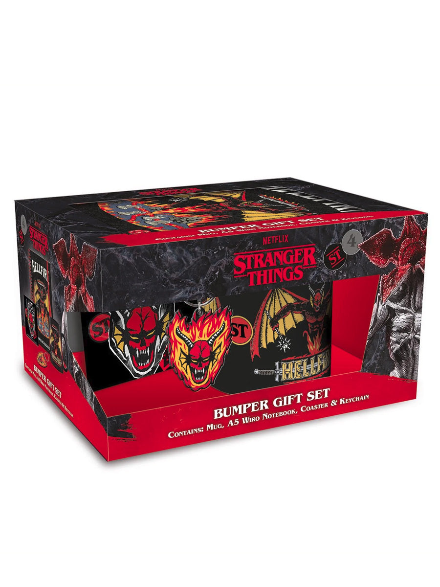 Stranger Things Hellfire Club Bumper Gift Set (Mug, Coaster, Keychain & Notebook)