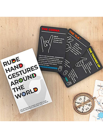 Rude Hand Gestures Around The World Cards