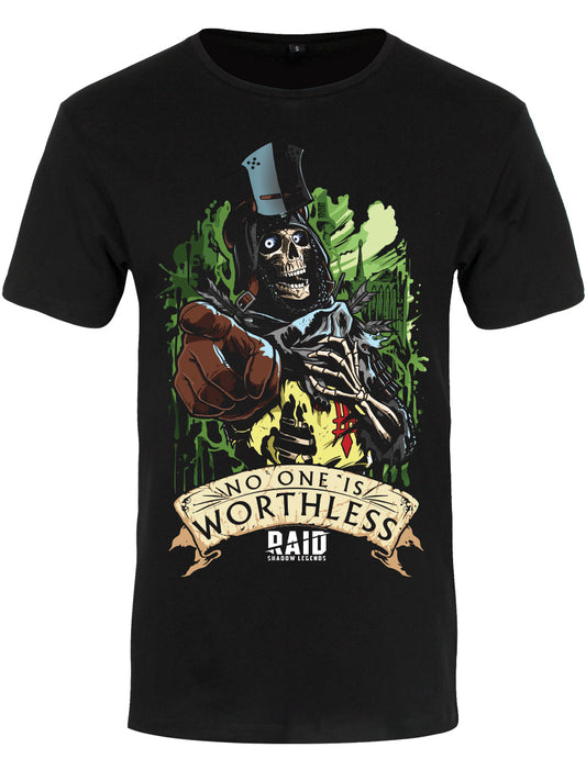 RAID: Shadow Legends Deathknight No One Is Worthless Black T-Shirt