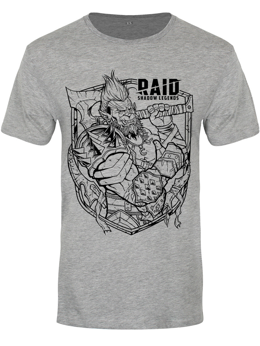 RAID: Shadow Legends Galek Outline Grey T-Shirt