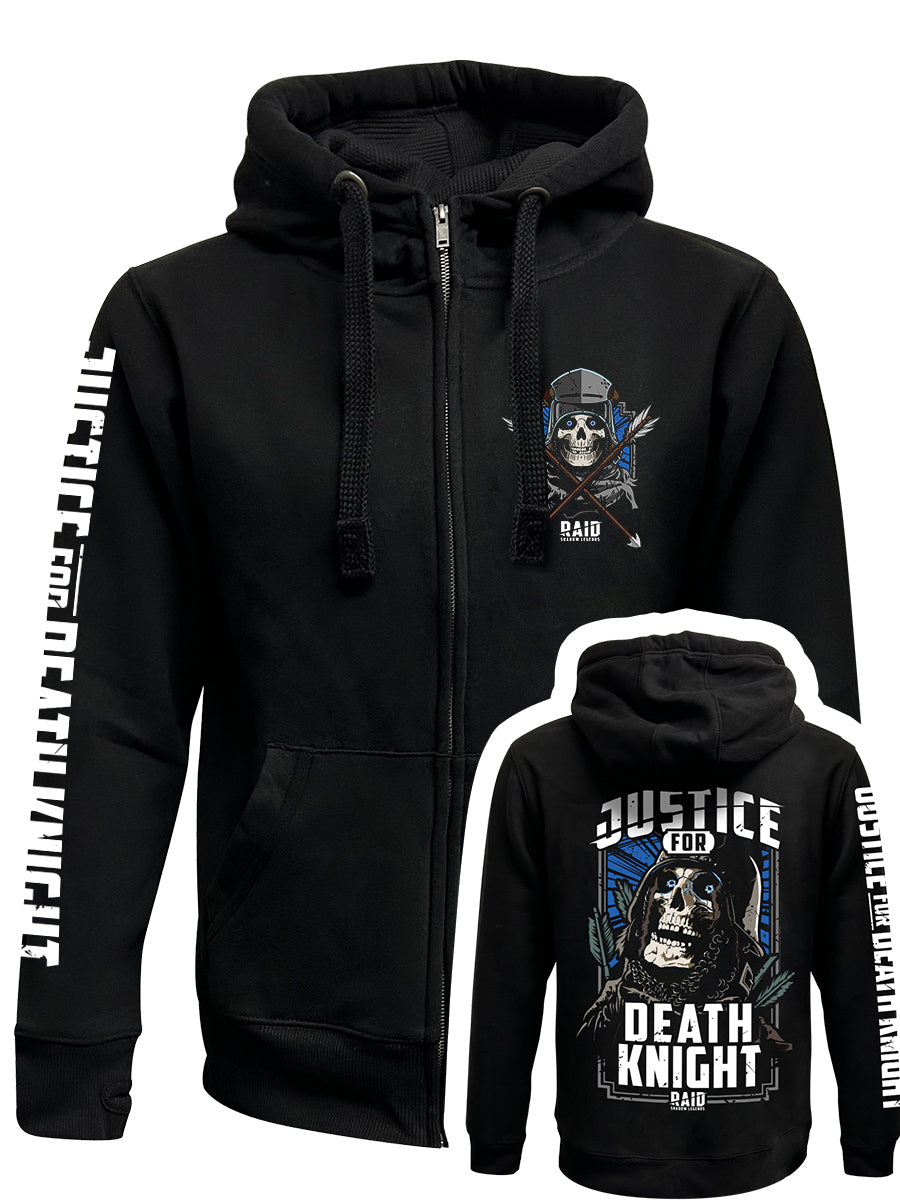 RAID: Shadow Legends Justice For Deathknight Black Zipped Premium Hoodie