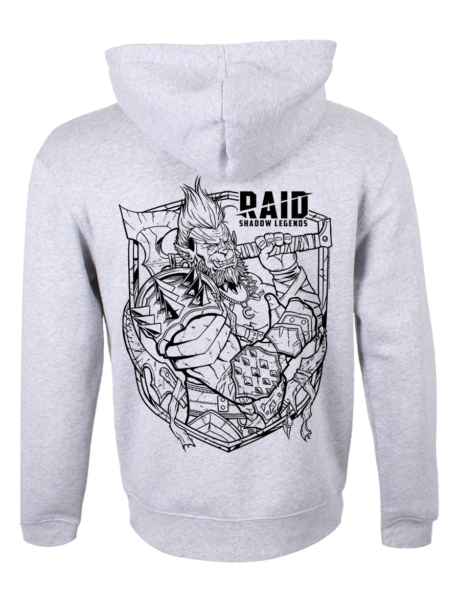 RAID: Shadow Legends Galek Outline Grey Pullover Hoodie