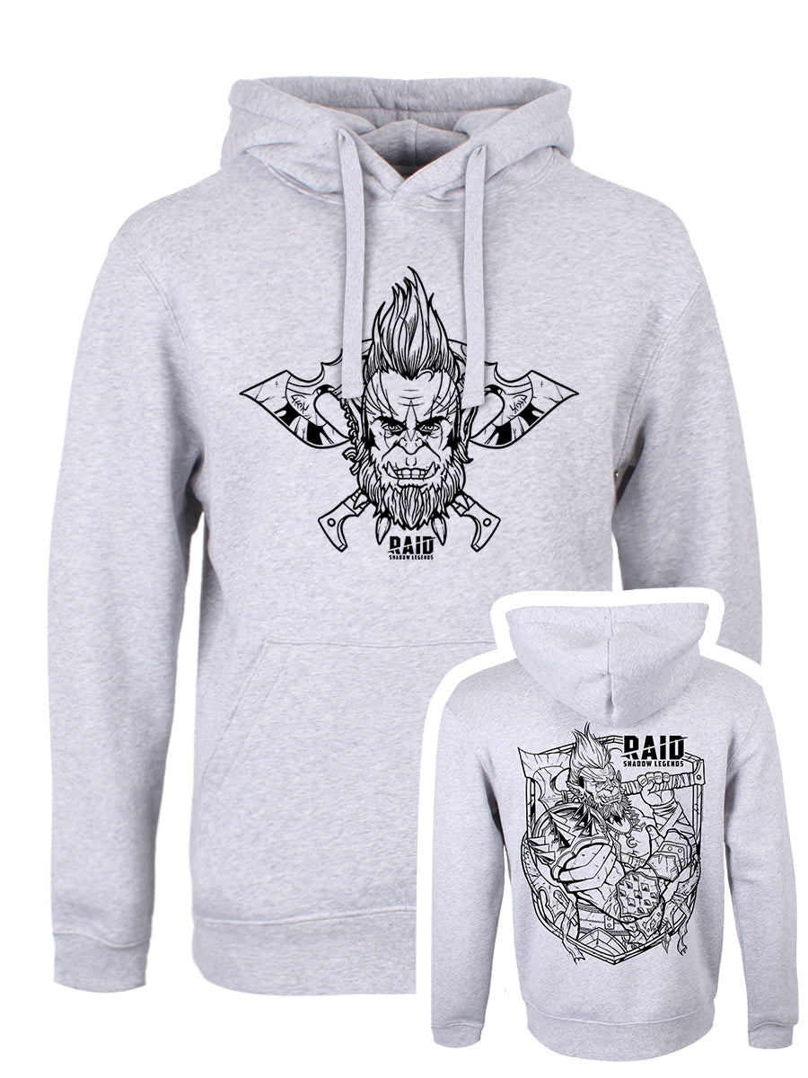 RAID: Shadow Legends Galek Outline Grey Pullover Hoodie