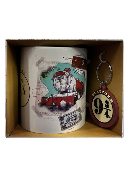 Harry Potter Platform 9 3/4 Mug & Keychain Set