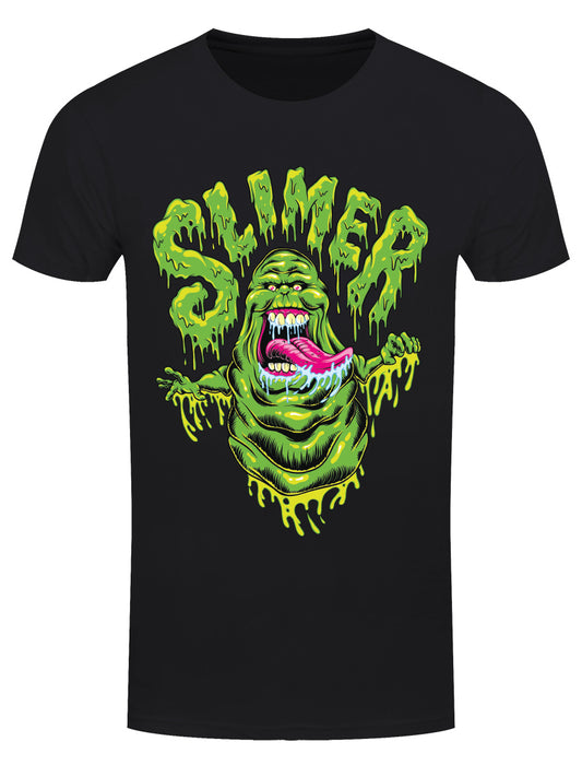 Ghostbusters Frozen Empire Slimer Men's Black T-Shirt