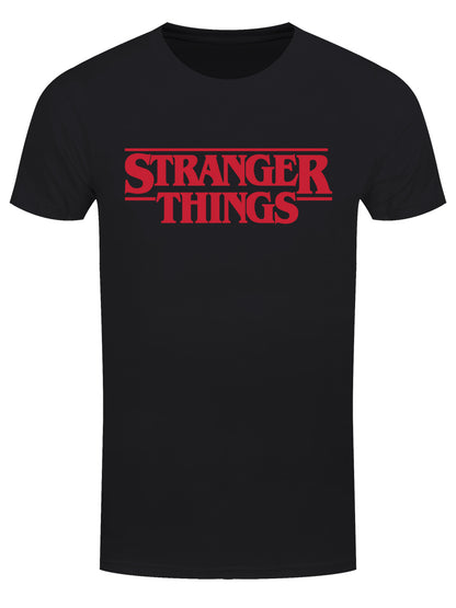 Stranger Things Original Logo Men's Black T-Shirt