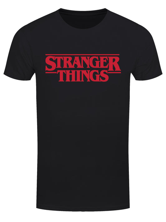 Stranger Things Original Logo Men's Black T-Shirt