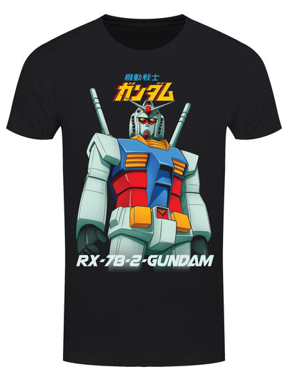 Gundam Mobile Suit Men's Black T-Shirt