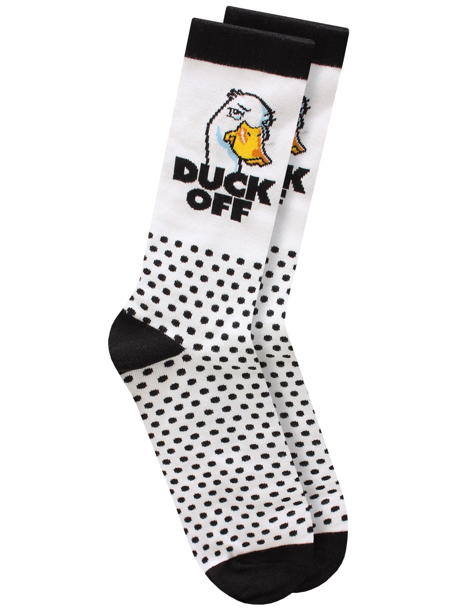 Twisted Soles Duck Off Novelty Adult Socks (1 Pair) Size UK 8-12