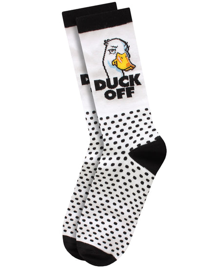 Twisted Soles Duck Off Novelty Adult Socks (1 Pair) Size UK 8-12