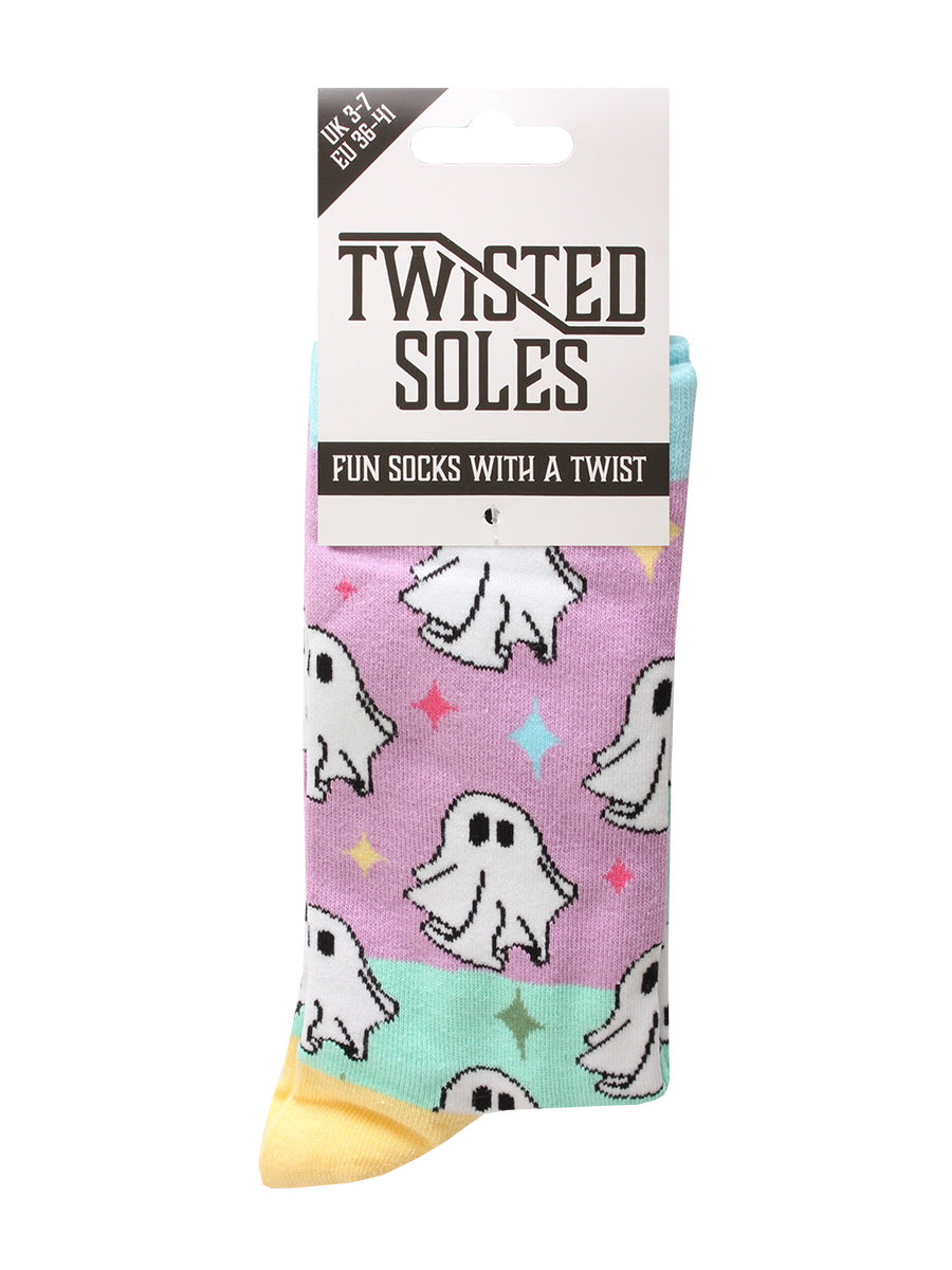 Twisted Soles x Galaxy Ghouls Novelty Adult Socks (1 Pair) Size UK 3-7