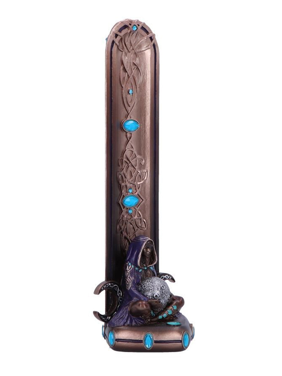 Triple Moon Goddess Incense Burner 22.5cm