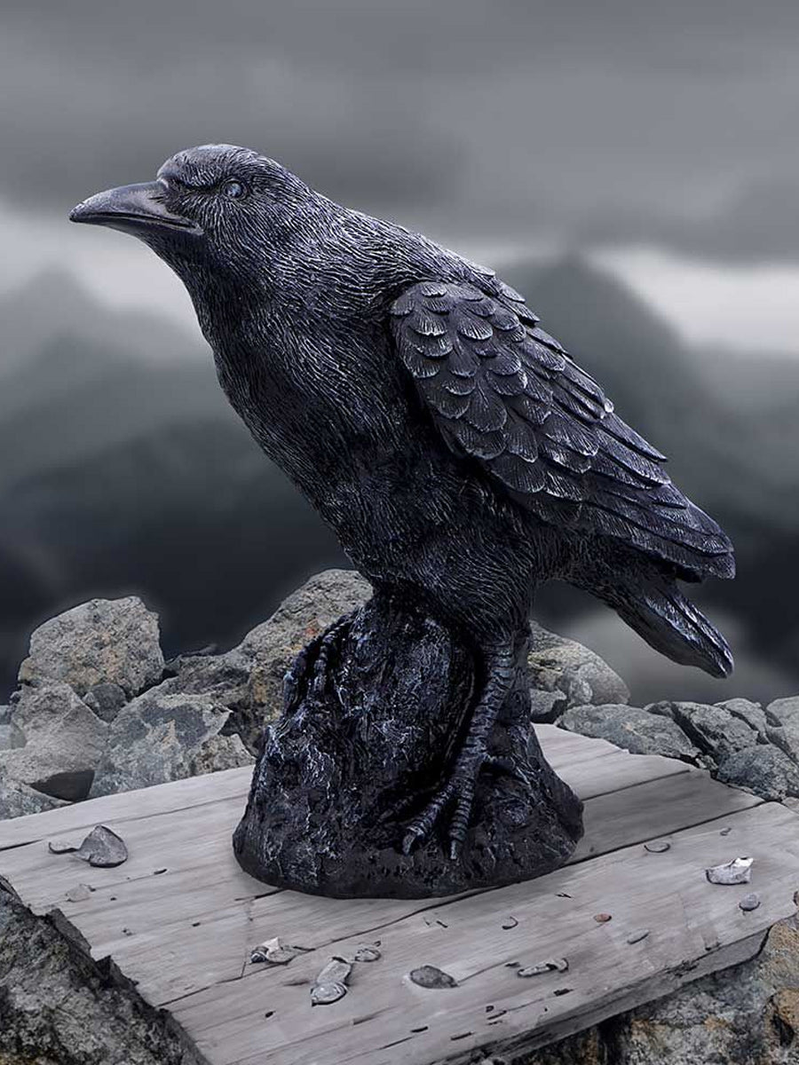 Raven Messenger Figurine