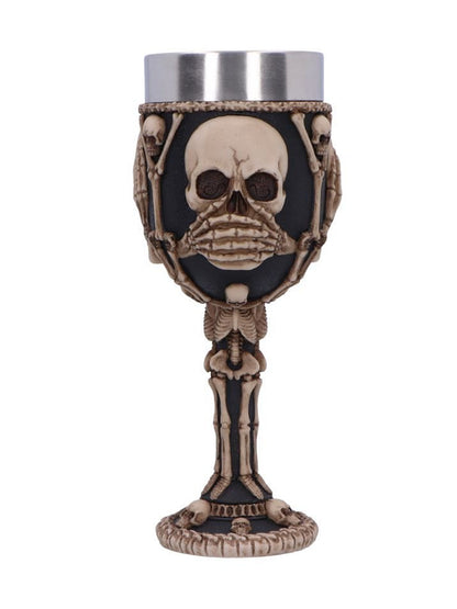 Three Wise Skeleton Goblet