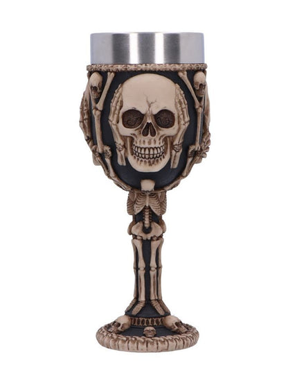 Three Wise Skeleton Goblet