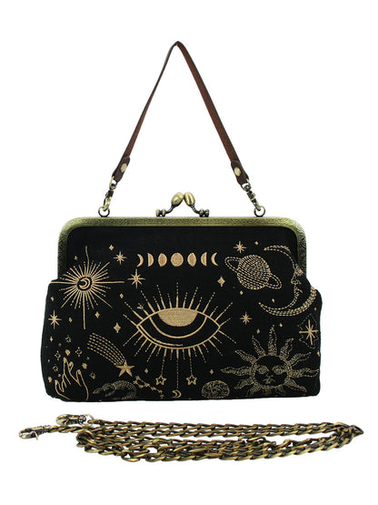 Celestial Kisslock Bag