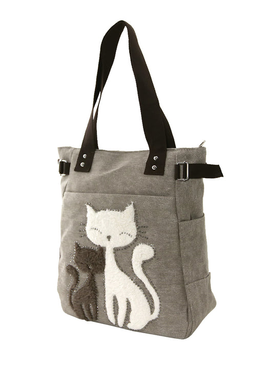 Cute Cats Canvas Tote Bag