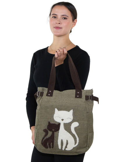 Cute Cats Canvas Tote Bag