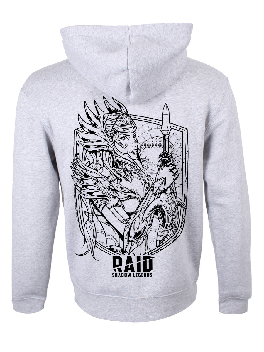 RAID: Shadow Legends Arbiter Outline Grey Pullover Hoodie