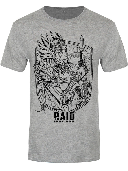 RAID: Shadow Legends Arbiter Outline Grey T-Shirt