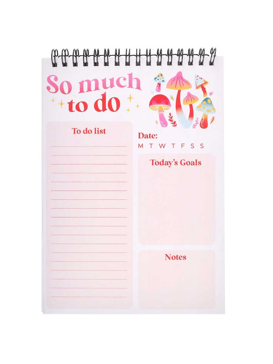 So Much To Do Mushroom List Pad