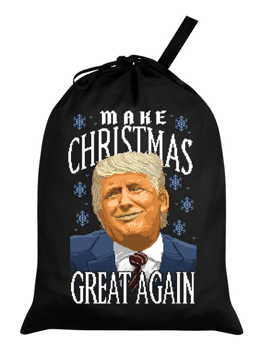 Make Christmas Great Again Black Santa Sack