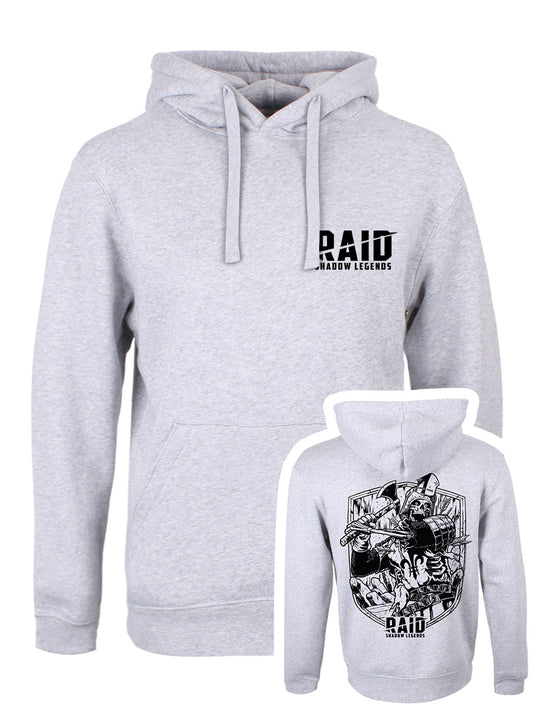 RAID: Shadow Legends Deathknight Outline Grey Pullover Hoodie