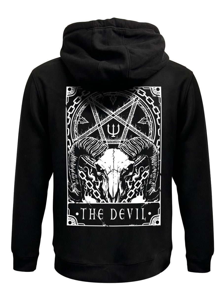 Deadly Tarot - The Devil Black Zipped Hoodie