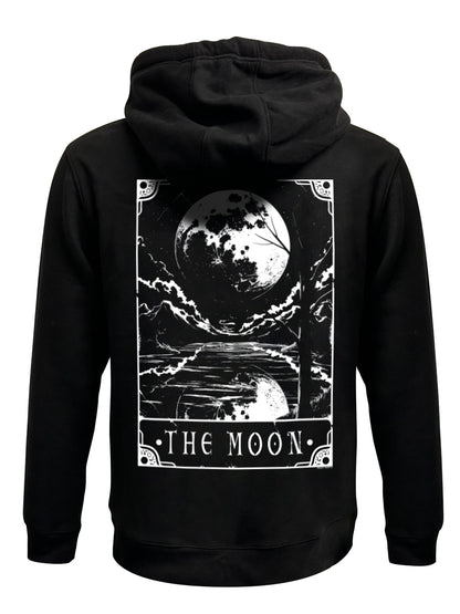 Deadly Tarot - The Moon Black Zipped Hoodie