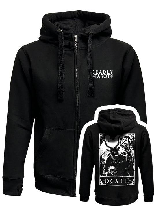 Deadly Tarot - Death Man Black Zipped Hoodie