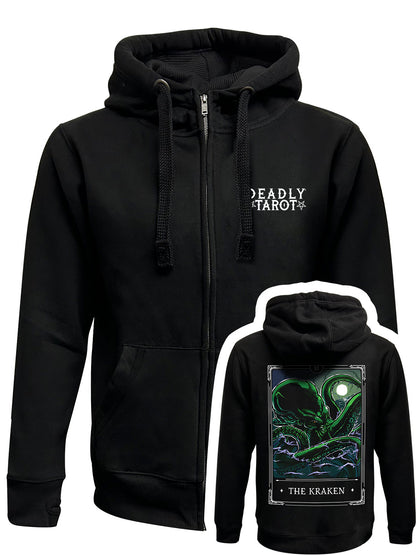 Deadly Tarot Legends The Kraken Black Zipped Hoodie