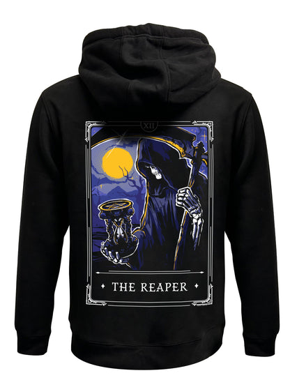 Deadly Tarot Legends The Reaper Black Zipped Hoodie