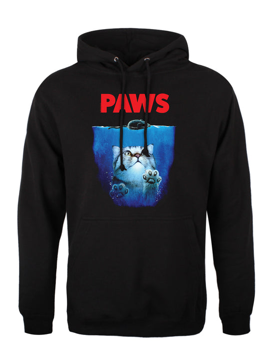 Horror Cats Paws Men's Black Pullover Hoodie