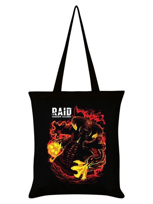 RAID: Shadow Legends Demon Lord Silhouette Black Tote Bag