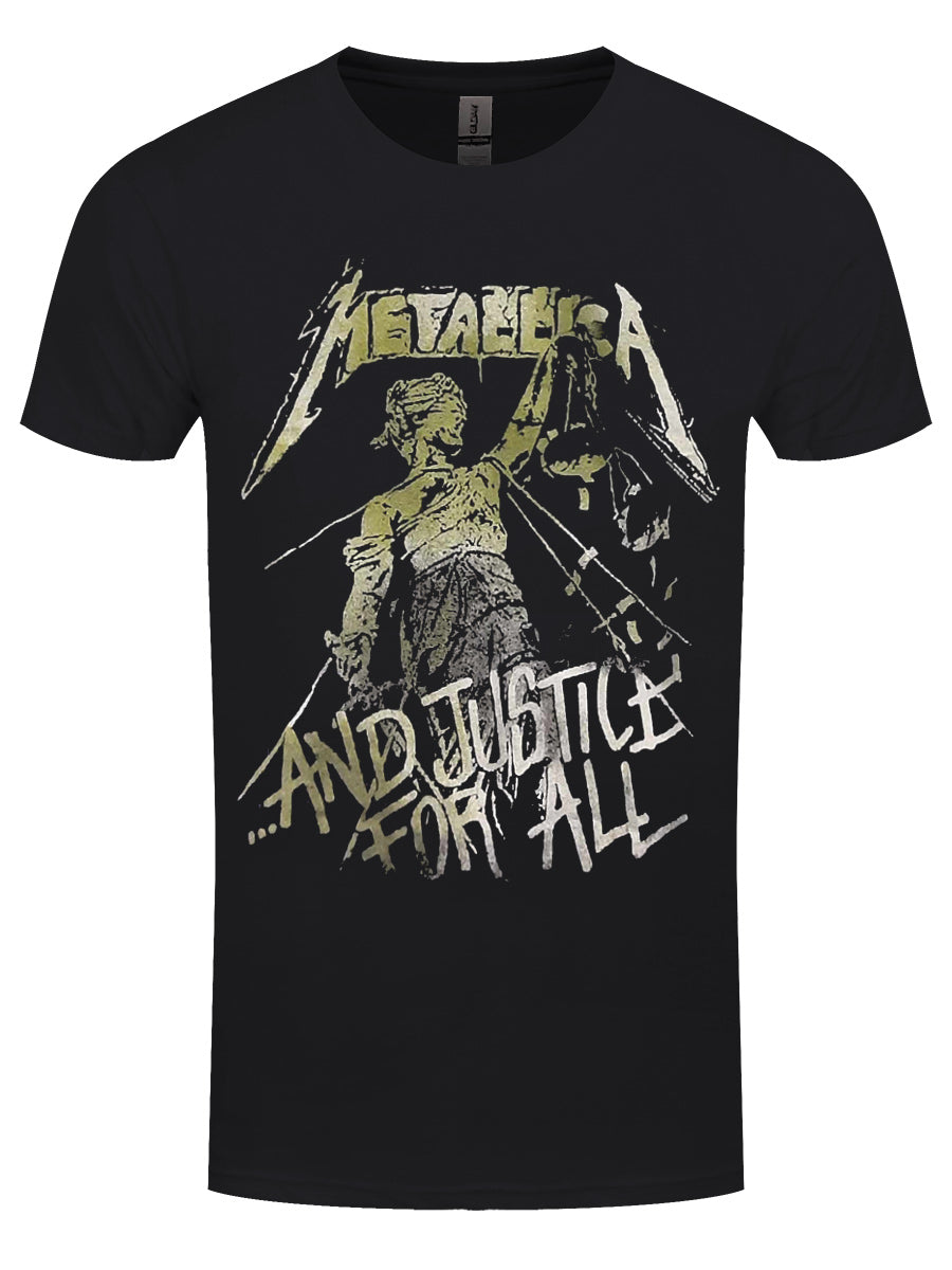 Metallica Justice Album Cover Men's Black T-Shirt