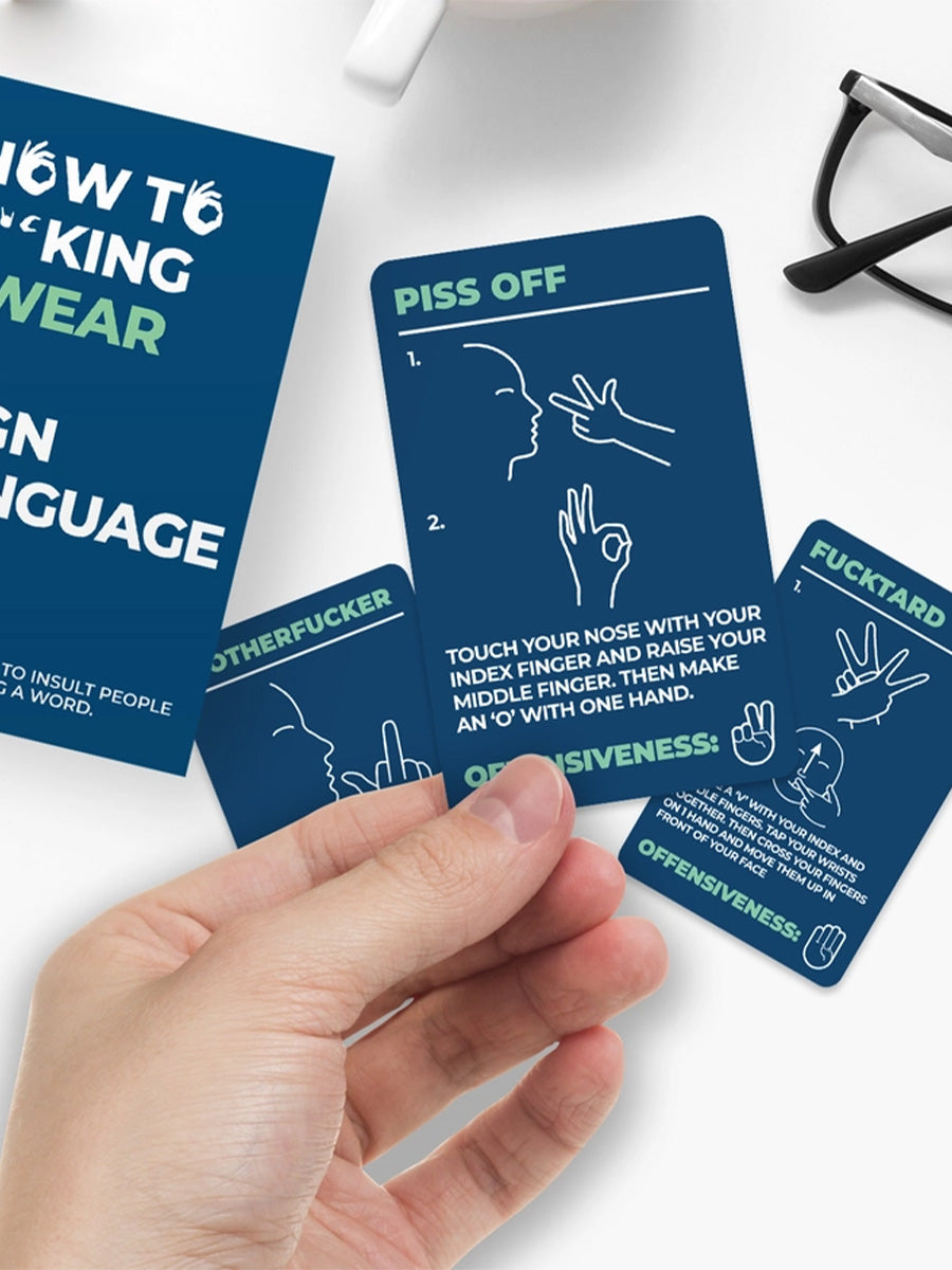 How To Fucking Swear In Sign Language Cards