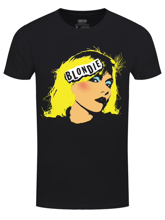 Blondie Punk Logo Retro Men's Black T-Shirt