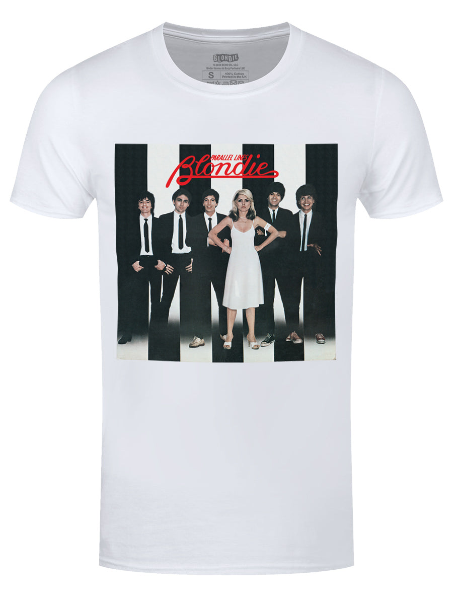 Blondie Parallel Lines Men's White T-Shirt