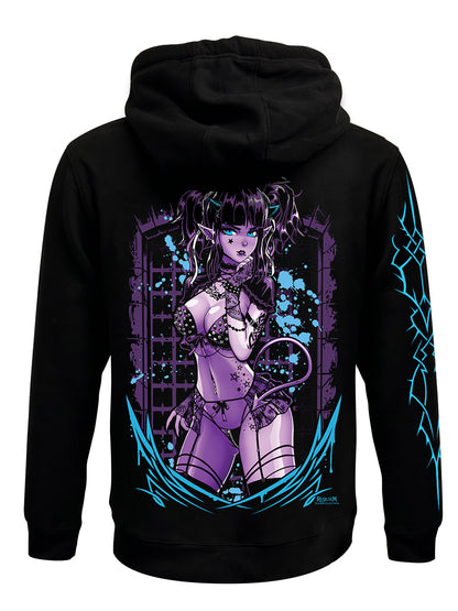 Requiem Collective Blair Black Zipped Premium Hoodie