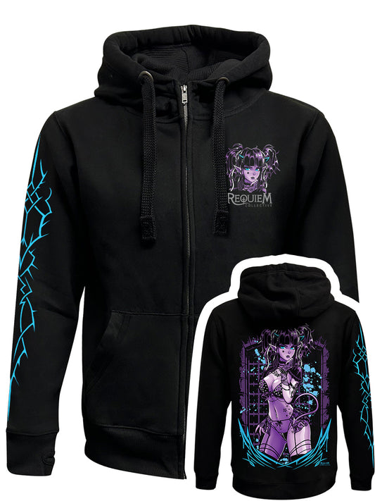 Requiem Collective Blair Black Zipped Hoodie