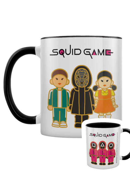 Squid Game 2 Characters Black Coloured Inner Mug